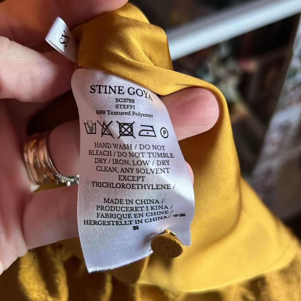 Stine Goya Steffi Gold Wrap Dress - Picture 9 of 14